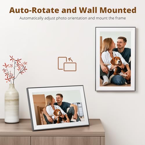 Dragon Touch Digital Picture Frame - 15.6 Inch WiFi Large Digital Photo Frame with 32GB Storage, FHD Touch Screen, Easy Setup to Share Photos or Videos Remotely via Vphoto App from Anywhere by Dragon Touch - Image 7