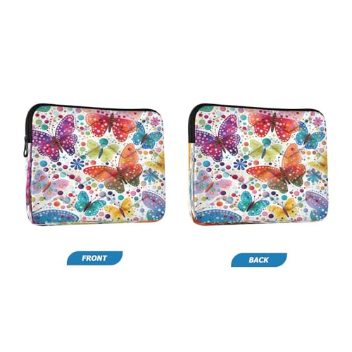 Funda portátil 13-14 pulgadas impermeable diseño mariposas miniatura 2