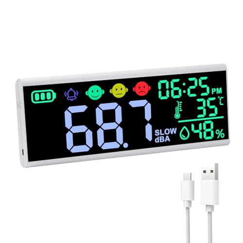 Wall-Mounted Sound Level Meter with 13