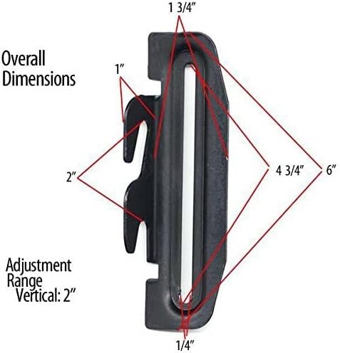 Bed Claw #35 Hook Plate Conversion Adapter Kit for Using a Bolt-On Frame with a Hook-On Headboard- Pack of 4