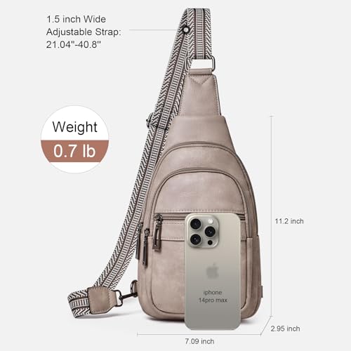Image of cakang Womens Sling Bag Crossbody Bags for Women Vegan Leather Sling Backpack Daypack Fanny Pack Crossbody Purse Travel