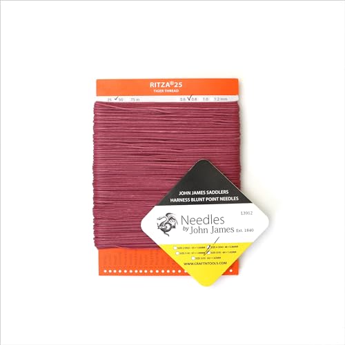 Hilo Ritza Tiger 0.8 mm Cera Poliéster Para Cuero miniatura 3