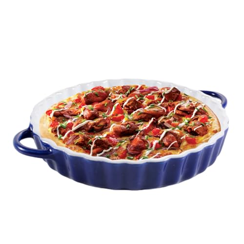 Calenxy 26 CM Tiefe Keramik-Kuchenform mit Griffen, Tarteform aus Keramik für Pie, Quiche & Tartes, Pizza, Nudeln, Grill, Antihaft-Beschichtung, Mikrowellen-, Ofengeeignet Calenxy 26 CM Tiefe Keramik-Kuchenform mit Griffen, Tarteform aus Keramik für Pie, Quiche & Tartes, Pizza, Nudeln, Grill, Antihaft-Beschichtung, Mikrowellen-, Ofengeeignet