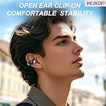 Open Ear Earbuds Lightweight Comfort Clip Wireless Earbuds Sweat Resistant Bluetooth Headphones Lightweight Sport Headphones for Workouts and Running with Dual Digital Display 44H Playtime IPX7 - Image 4