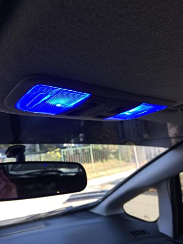 Autogine 10Pcs Error Free 194 168 175 2825 W5W T10 Led Bulbs Ultra Blue Super Bright 3030 Chipset For Interior Dome Map Door Courtesy Trunk License Plate Lights #TOP4