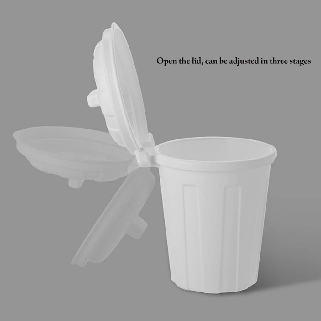 Portalápices con Tapa, bolígrafo de plástico y Vaso para lápices, Tubo para brochas de Maquillaje, Cubo de Almacenamiento pequeño de Escritorio, Mini Bote de Basura con Tapa
