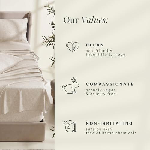 Image of Hearth & Harbor Bed Sheets, Luxury Soft 6 Piece Bed Sheet Set Extra Deep Pocket Fitted Sheets Fits Mattress up to 21 inch, Double Brushed Bedding Sheets & Pillowcases,