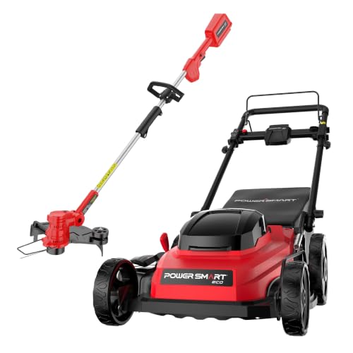 Image of PowerSmart 40V 20 inch Self-Propelled Mower + 13 inch Trimmer & Edger