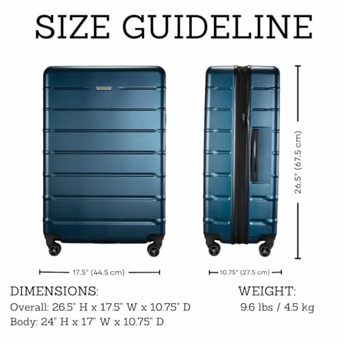Image of Ricardo Beverly Hills Cambria Hardside Luggage | Stylish Suitcase with Wheels for Effortless Travel, Expandable and Secure TSA-Locked Packing, 24-inch Medium Checked