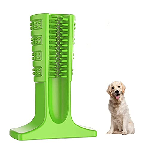 SPYNET Dog Toothbrush Stick Dog Chew Tooth Cleaner Puppy Dental Care Brushing Stick Natural Rubber Bite Resistant Chew Toy for Dogs Pet Oral Care for All Types of Pets