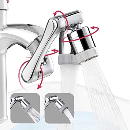 TIRTH ENTERPRISEUniversal Faucet Extender Tap 1080° Rotating Spray Head Extension with 2 Water Outlet Modes for Kitchen Bathroom. (B0C1YYGQ53) Amazon Price History, Amazon Price Tracker