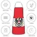 QIPVEKR Austrian Coat of Arms Eagle Flag Aprons For Women With Pockets, Adjustable Waterproof Kitchen Apron for Cooking, Baking & BBQ