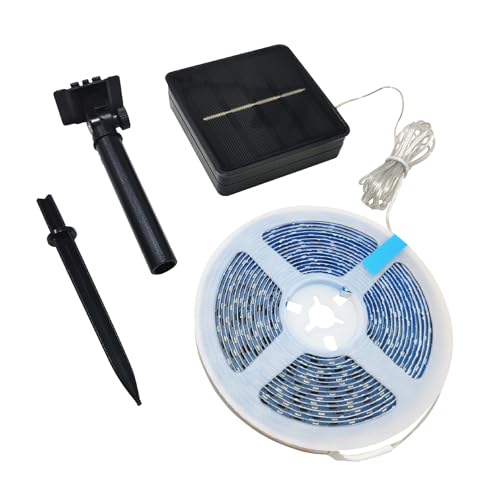 LED ATOMANT Ruban LED 5M Solaire Extérieure, Couleur RGB, Imperméable (IP65) avec Capteur Crépusculaire, Lumière Flexible pour Jardin ou Terrasse