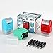 Identity Protection Roller Stamp LioNergy Wide Roller Identity Theft Prevention Security Stamp, Multi-Color Roller Combo 3 Pack, 6 Refills