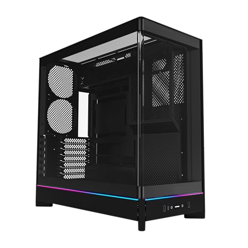MONTECH HS02, ATX Mid-Tower PC Case, PC para juegos, alto flujo d...