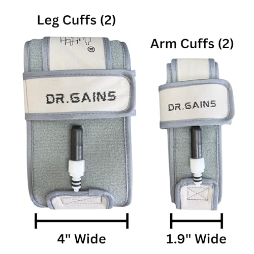 Image of Inflatable BFR Bands, Blood Flow Restriction Bands for Occlusion Training, Muscle Growth & Strength, Weight Lifting (Full Set)