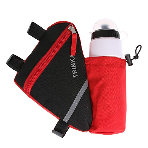 Andoer Bolsa para bicicleta Bolsa com estrutura frontal para bicicleta Bolsa para tubo de ciclismo B