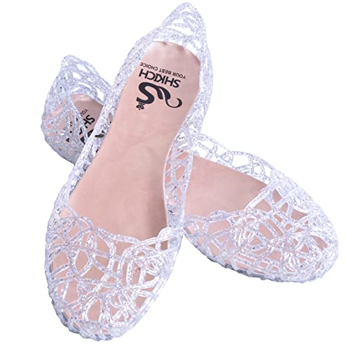 Dear Time Women Flat Heel Summer Beach Jelly Shoes4
