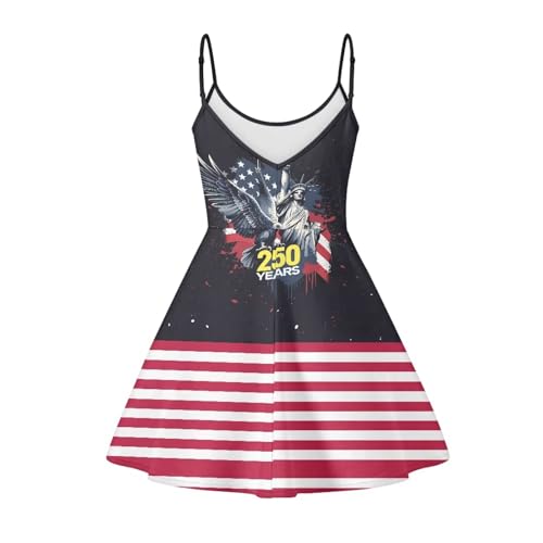 Image of Cozeyat Women Girls Summer Sleeveless Dress Casual Swing Beach Cover Up Knee Length Dresses,Large Size XS-4XL