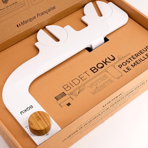 BIDET BOKU - Toilette Japonaise non électrique - Kit WC Japonais Facile à Installer (1 Tuyau + 1...