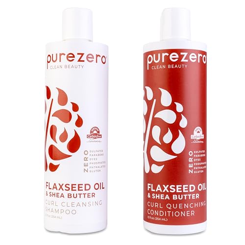 Purezero Flaxseed Oil & Shea Butter Shampoo and Conditioner Set