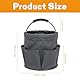 DAJASD Putzmittel Organizer, Faltbarer Cleaning Caddy Organizer mit Griff & 6 Aufbewahrungstaschen, Universal Gartengeräte Organizer Box, Faltbarer Putztasche für Innenbereich Garten Badezimmer - Grau