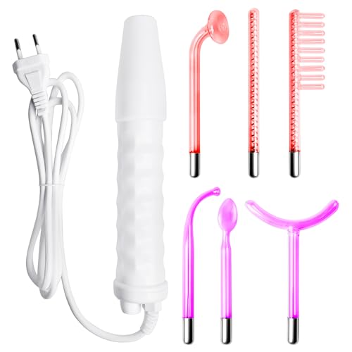 Hochfrequenzstab Gesicht, High Frequency Wand Mit 4 Sonden, Hochfrequenz Akne, Beauty Gesichtsmaschine Für Hautstraffung, Faltenreduzierung, Akne, Haarausfall