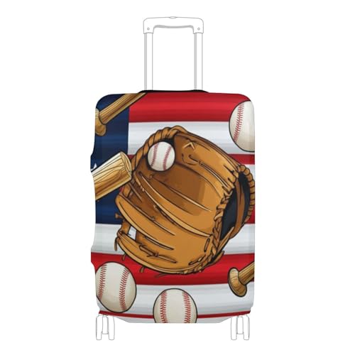 Joisal Luggage Covers for Suitcase Protectors Washable Traveling Travel Suitcase Accessories Vintage Baseball Gloves, XL, Fits 29-32 Inch Case