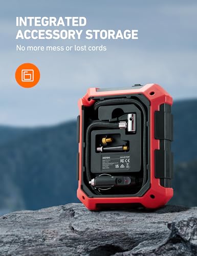 AstroAI Tire Inflator Air Compressor (Red)
