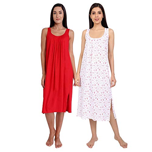 Image of TWGE Cotton Full Length Camisole for Women