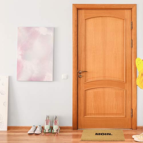 Relaxdays Fußmatte Kokos Moin., rutschfeste Schmutzfangmatte, Fußabtreter innen & außen, Kokosmatte 40x60 cm, Natur