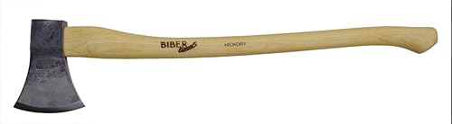 Biber Muller Beaver-Hacha de punta ancha de 35.27oz, 4.6 libras, línea Classic-S - Mango de nogal americano forjado a mano en Austria, 7019, 10