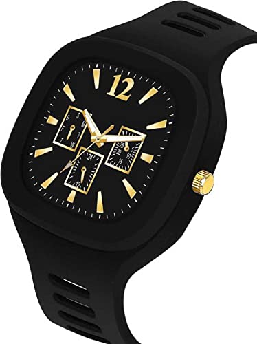 Image of RPS FASHION WITH DEVICE OF R Multocolor Square Dial Analog Silicon Strap Designer Watch Analog Watch