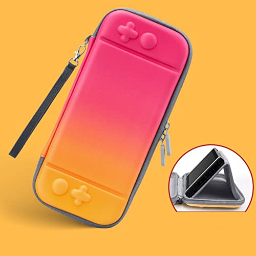 Switch ケース かわいいスイッチケース ビルトインスタンド 外出や旅行用収納バッグ 全面保護型 衝撃吸収 防水 大容量 持ち運び便利 防塵 防汚 Switch/OLED用ケース ゲームカード収納 アクセサリーポーチ,8