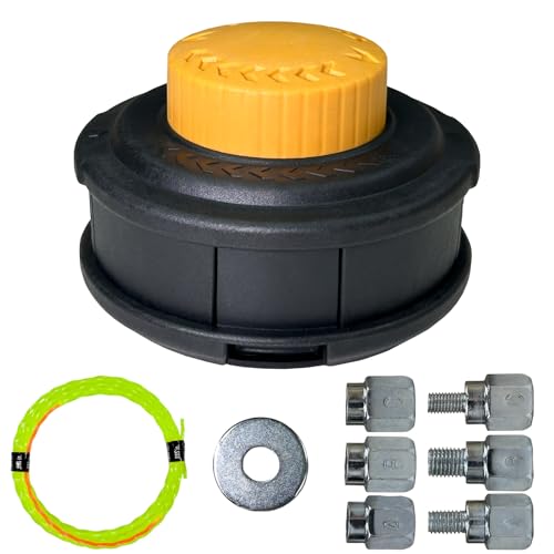 Easy Load & Auto Feed Trimmer Head, Universal Weed Eater Head Replacement for Echo, Ego, Dewalt, Stihl, Husqvarna Weed Eater, Speed Feed String Trimmer Head with 12FT/0.095 Trimmer Line