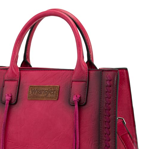 Image of Wrangler Tote Bag for Women Western Cowhide Purse and Wallet Set