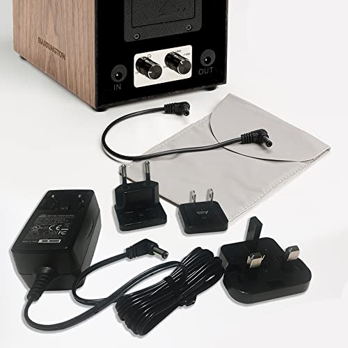 BARRINGTON Single Watch Winder for Automatic Watches with Silent Japanese Motor | Watch Winder for Rolex, Omega & Others | Adjustable TPD 650-1950 | AC Operated | Battery Backup (American Walnut)