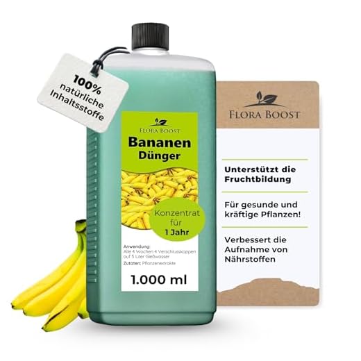 Naturdünger - Universal Pflanzendünger in Bio-Qualität - Langzeitdünger für nachhaltig gutes Pflanzenwachstum - mit Dosierhilfe - einfach & unbedenklich düngen - Dünger von SCHNITGER’s - 2,5kg 9 Bananendünger flüssig - Bananen Pflanzen Musa Dünger - Reicht für bis zu 200 Liter Gießwasser (1000 ml)