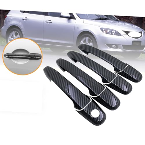 Autocollants poignée de porte carbone Mazda 3 MK1 BK 2004-2009 - 3