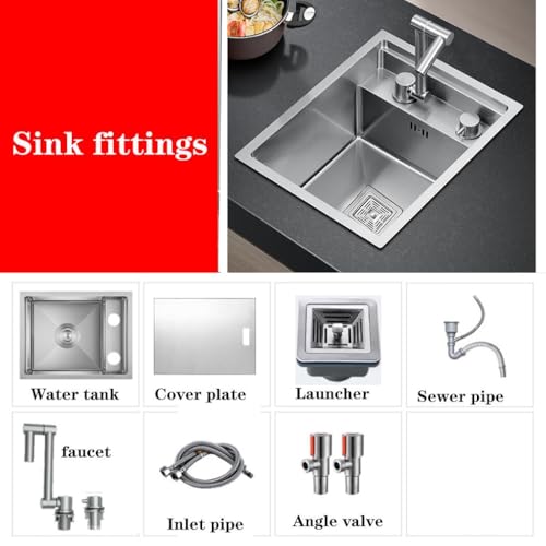 Évier à cuve simple pour cuisine minimaliste, studio et aménagement de van aménagé - 3