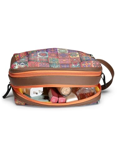 Image of ASIAN Premium Brown Textured Sling Pouch | Compact, Stylish & Travel-Ready Bag for Women and Girls