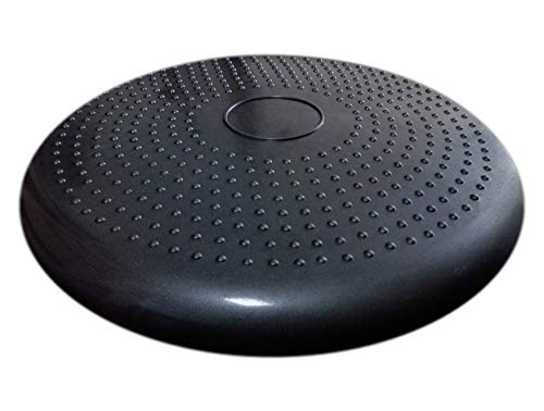 Image of AppleRound Inflated Wobble Cushion with Hand Pump, Air Stability Board (Extra Thick), Core Balance Disc for Adults, Sensory Wiggle Seat for Kids, Flexible Seating for All Age, 13.5in / 34cm Diameter