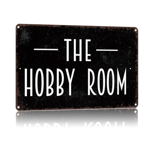 Funny Metal Signs The Hobby Room Posters Wall Art Tin Sign For Yard...