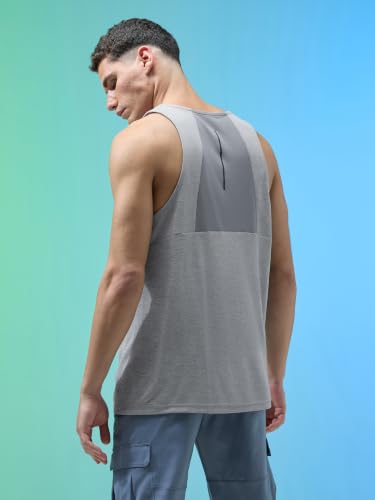 Image of TECHNOSPORT Men's Sleeveless Innerwear Vest Baniyan, Double Cool Breathable Quick Dry Anti Odour Stretchable Undershirt