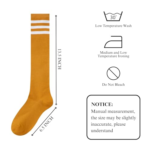 Image of Knee High Socks for Women, Long Tall Knee Tube Socks