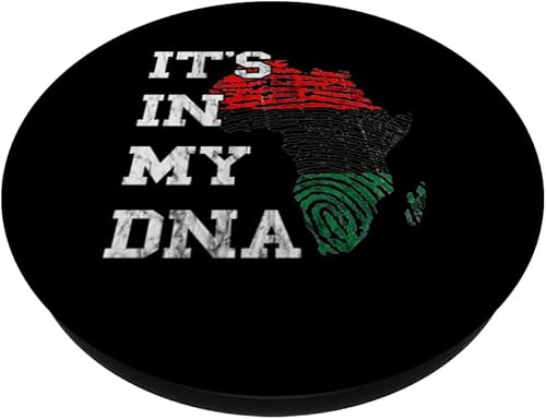 Miniatura 2 de In My DNA Afro-American Black History Pan African UNIA Flag PopSockets Swappable PopGrip