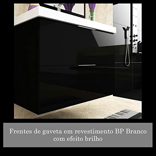 Gabinete para Banheiro Sem Tampo Pietra 80cm Móveis Bosi