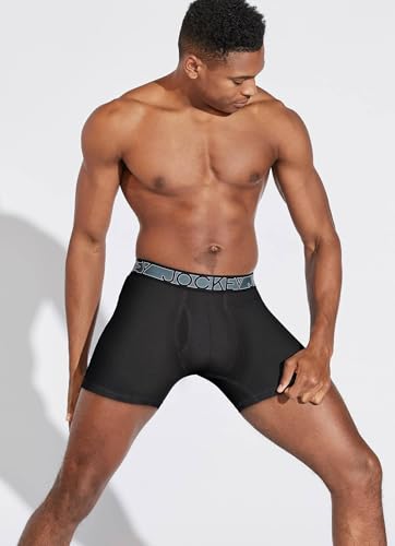 Jockey Men's Underwear Active Microfiber 5" Boxer Brief - 3 Pack4