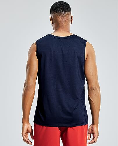 Image of MIER Men's Sleeveless Tank Top Dry Fit Workout Muscle Tee Shirt for Running Athletic Gym Sports Training, Moisture Wicking