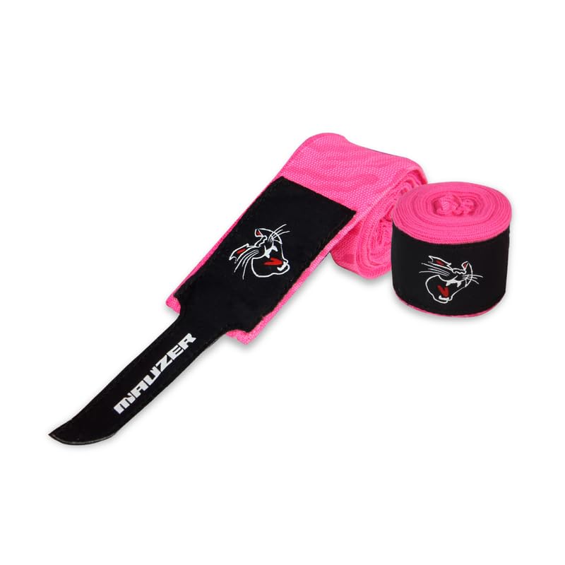 Mauzer Fire in Heart Warrior Series Boxing Gloves + Mexican-Style Stretch Printed Hand Wraps + Charcoal Deodorizer Glove Pouch 3
